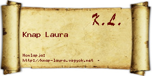 Knap Laura névjegykártya