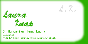 laura knap business card